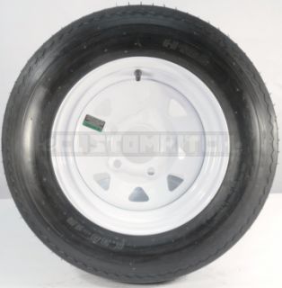 TRAILER TIRE + RIM 5.30 12 530 12 5.30 X 12 12 5 LUG HOLE WHEEL WHITE