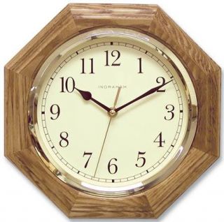 Ingraham Clocks 33 495 11.25 Marlboro Round Oak Wall Clock