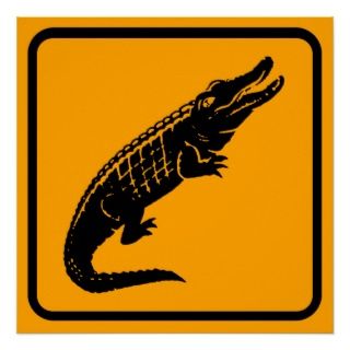 Krokodil Australien Zeichen Posterdrucke